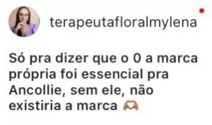 Depoimento de aluna sobre lançamento de marca própria