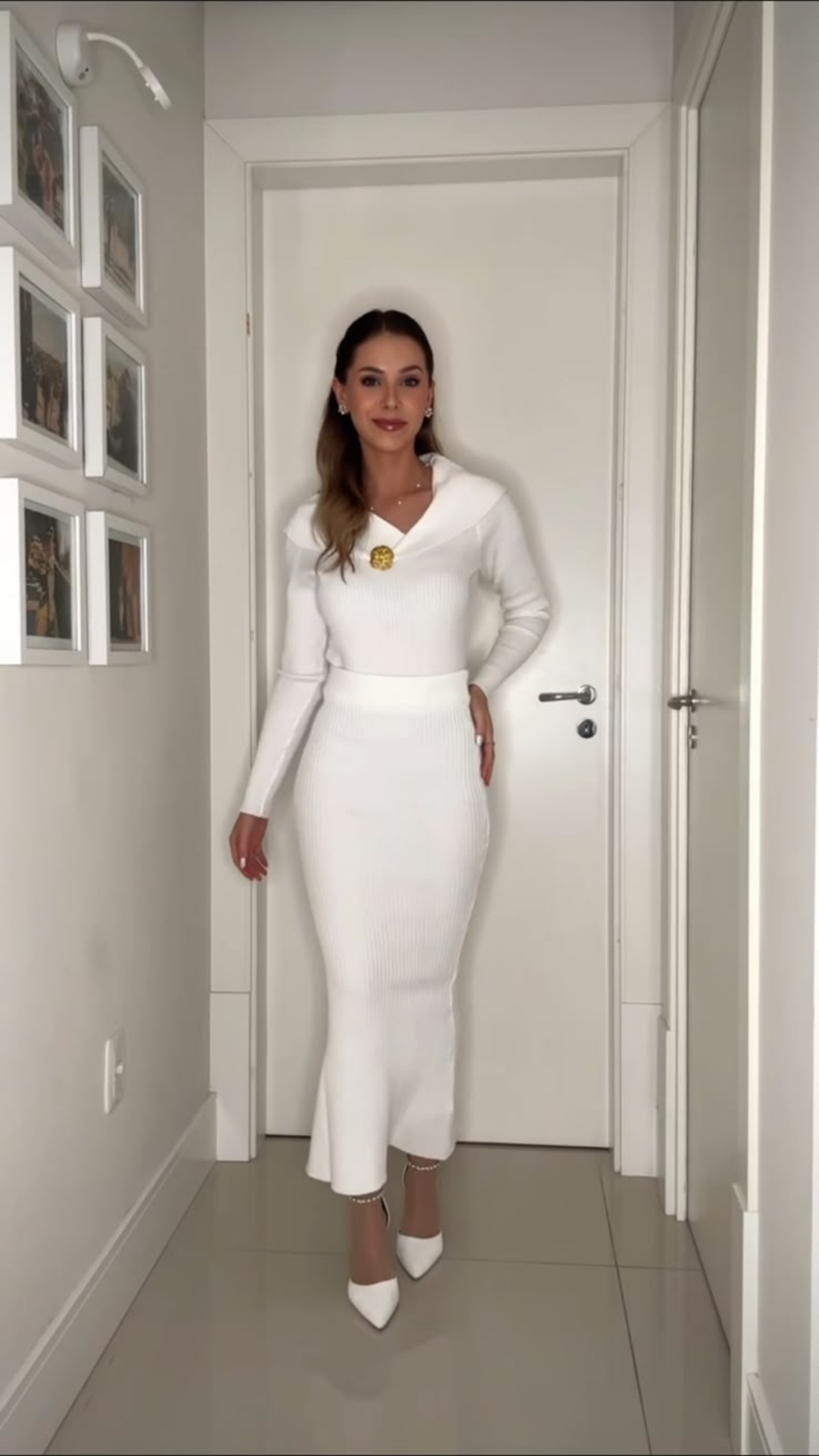 Conjunto que usei na cerimônia religiosa